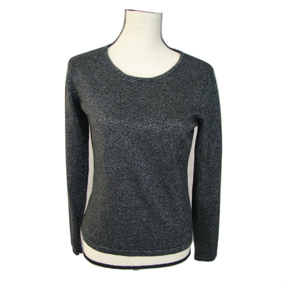 Talbots Top 85% Wool, Rayon,  Metallic Sz. M